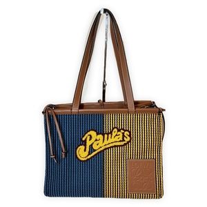 SOLD LOEWE  Paula's Ibiza Cushion Tote Striped Canvas Large